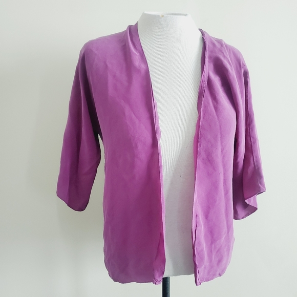 Vintage Maggy London 100% Silk Kimono - Picture 1 of 6